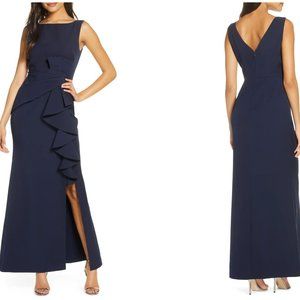 Eliza J Navy Gown